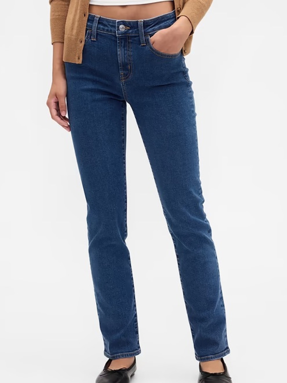 GAP Classic Straight-Leg Blue Jeans - Women's